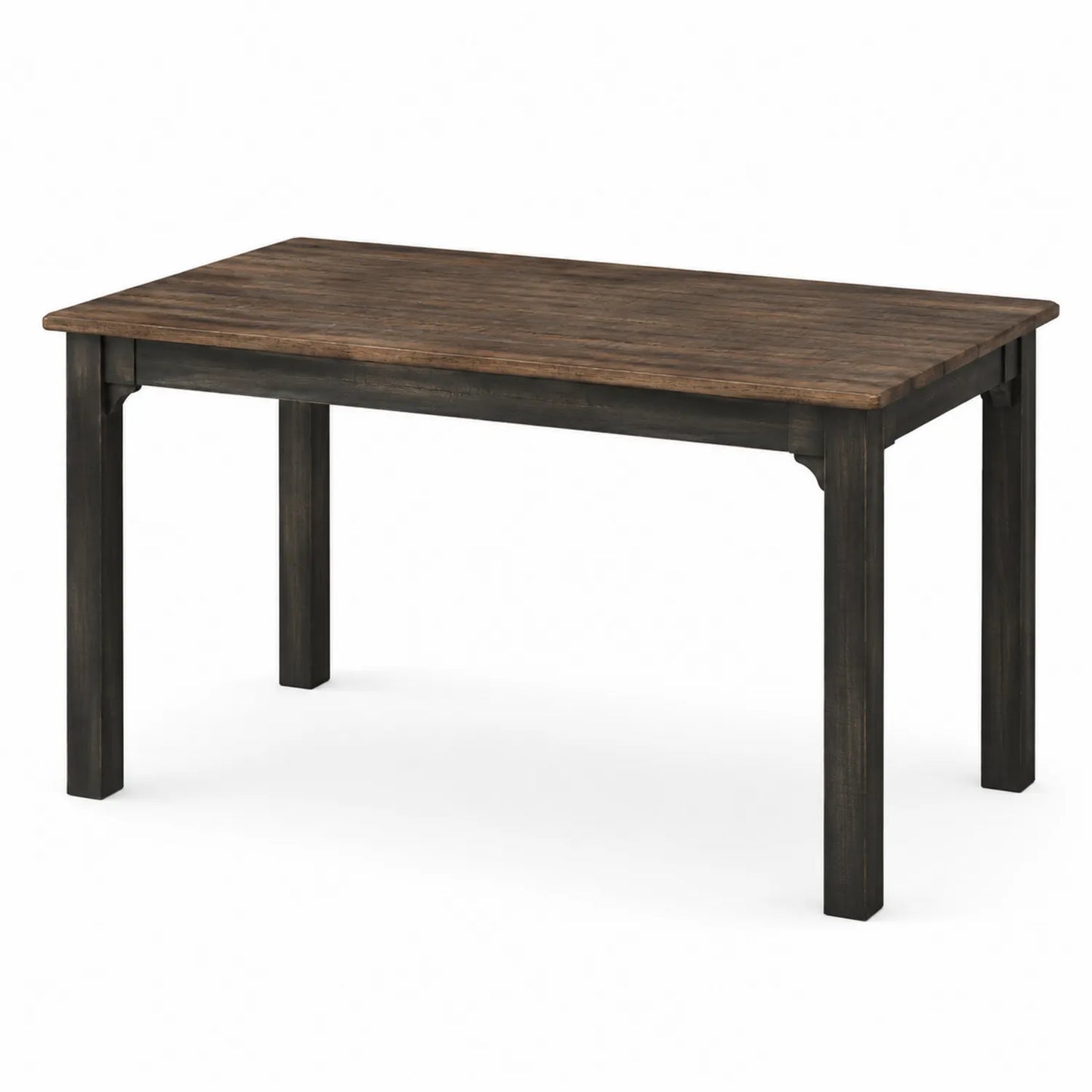 Tavolo da pranzo rettangolare in legno marrone 150x90x75 cm
